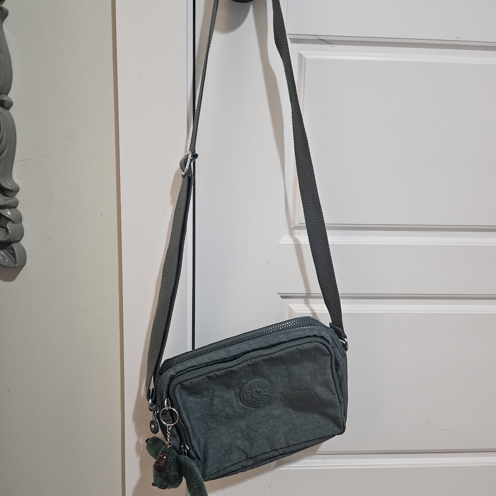 Kipling Charcoal Messenger Bag